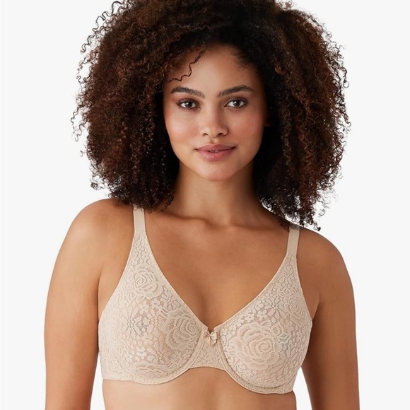 Wacoal Halo Cream Full Unlined Underwire Bra - Picture 1 of 6